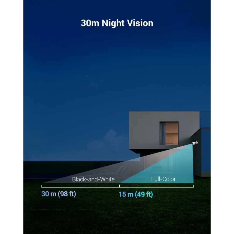 EZVIZ C3TN 1080P Camera Surveillance WiFi Exterieure, Camera Exterieur WiFi 2.4Ghz avec 30m Vision Nocturne, IP67 étanche,