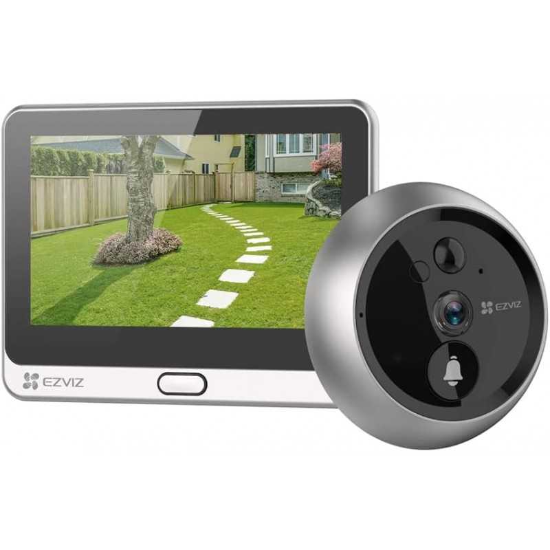 EZVIZ DP2C or 1080P Judas de Porte Camera Surveillance, Visiophone Connecté Interphone Vidéo, Judas Numérique 4.3’’ Écran EZVIZ DP2C or 1080P Judas de Porte Camera Surveillance, Visiophone Connecté Interphone Vidéo, Judas Numérique 4.3’’ Écran