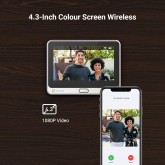 EZVIZ DP2C or 1080P Judas de Porte Camera Surveillance, Visiophone Connecté Interphone Vidéo, Judas Numérique 4.3’’ Écran