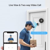 EZVIZ DP2C or 1080P Judas de Porte Camera Surveillance, Visiophone Connecté Interphone Vidéo, Judas Numérique 4.3’’ Écran