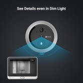 EZVIZ DP2C or 1080P Judas de Porte Camera Surveillance, Visiophone Connecté Interphone Vidéo, Judas Numérique 4.3’’ Écran