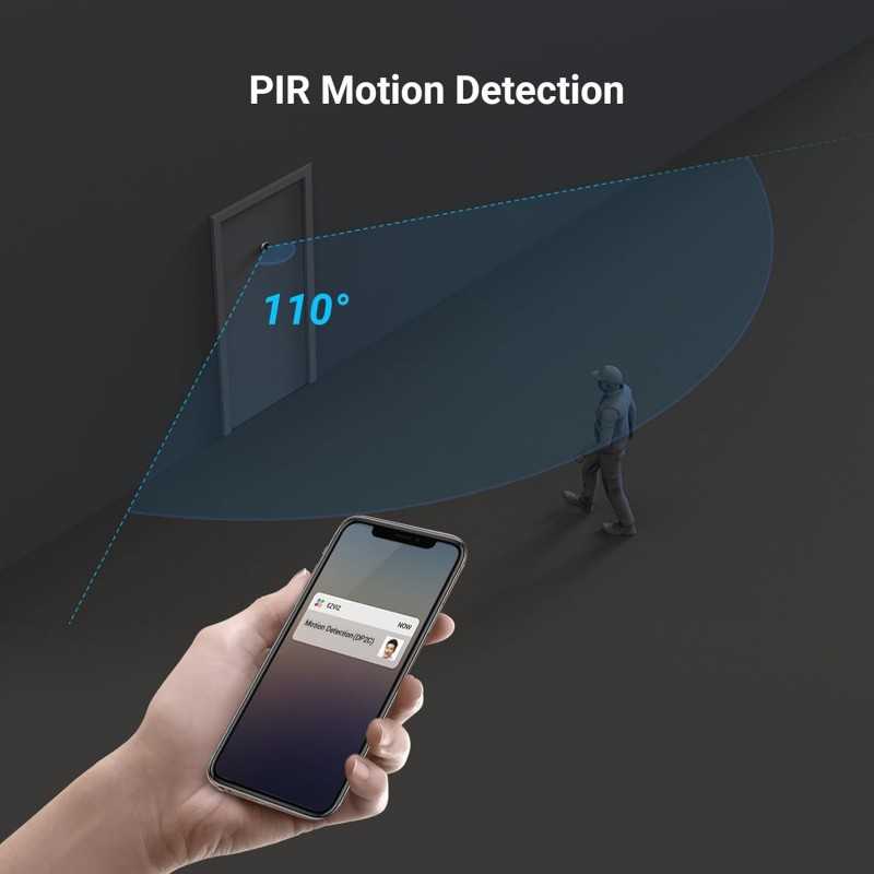 EZVIZ DP2C or 1080P Judas de Porte Camera Surveillance, Visiophone Connecté Interphone Vidéo, Judas Numérique 4.3’’ Écran