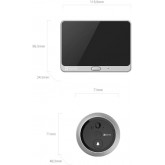 EZVIZ DP2C or 1080P Judas de Porte Camera Surveillance, Visiophone Connecté Interphone Vidéo, Judas Numérique 4.3’’ Écran