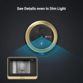 EZVIZ DP2C or 1080P Judas de Porte Camera Surveillance, Visiophone Connecté Interphone Vidéo, Judas Numérique 4.3’’ Écran