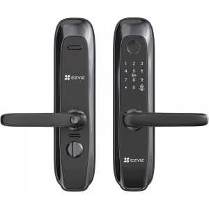 EZVIZ L2S Smart Fingerprint Lock, Keyless Lock with Four Unlock Methods, Real-Time Mobile Alerts, Built-in Electronic Doorbell,
