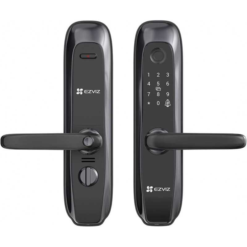 EZVIZ L2S Smart Fingerprint Lock, Keyless Lock with Four Unlock Methods, Real-Time Mobile Alerts, Built-in Electronic Doorbell, EZVIZ L2S Smart Fingerprint Lock, Keyless Lock with Four Unlock Methods, Real-Time Mobile Alerts, Built-in Electronic Doorbell,