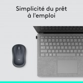 Logitech M185 Souris Sans Fil, 2.4 GHz avec Mini Récepteur USB, Longévité de la Pile 12 Mois, Résolution du Capteur 1000 PPP,