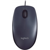 Logitech M90 Souris Filaire USB, Suivi Optique 1000 PPP, Ambidextre, Compatible avec PC/Mac/Portable - Noir