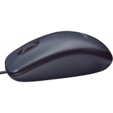 Logitech M90 Souris Filaire USB, Suivi Optique 1000 PPP, Ambidextre, Compatible avec PC/Mac/Portable - Noir
