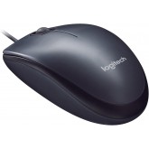 Logitech M90 Souris Filaire USB, Suivi Optique 1000 PPP, Ambidextre, Compatible avec PC/Mac/Portable - Noir
