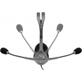 Logitech H111 Casque Filaire, Ecouteurs Stéréo avec Micro Anti-Parasite, Jack Audio 3,5mm, PC/Mac/Portable/Smartphone/Tablette -