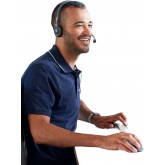 Logitech H111 Casque Filaire, Ecouteurs Stéréo avec Micro Anti-Parasite, Jack Audio 3,5mm, PC/Mac/Portable/Smartphone/Tablette -