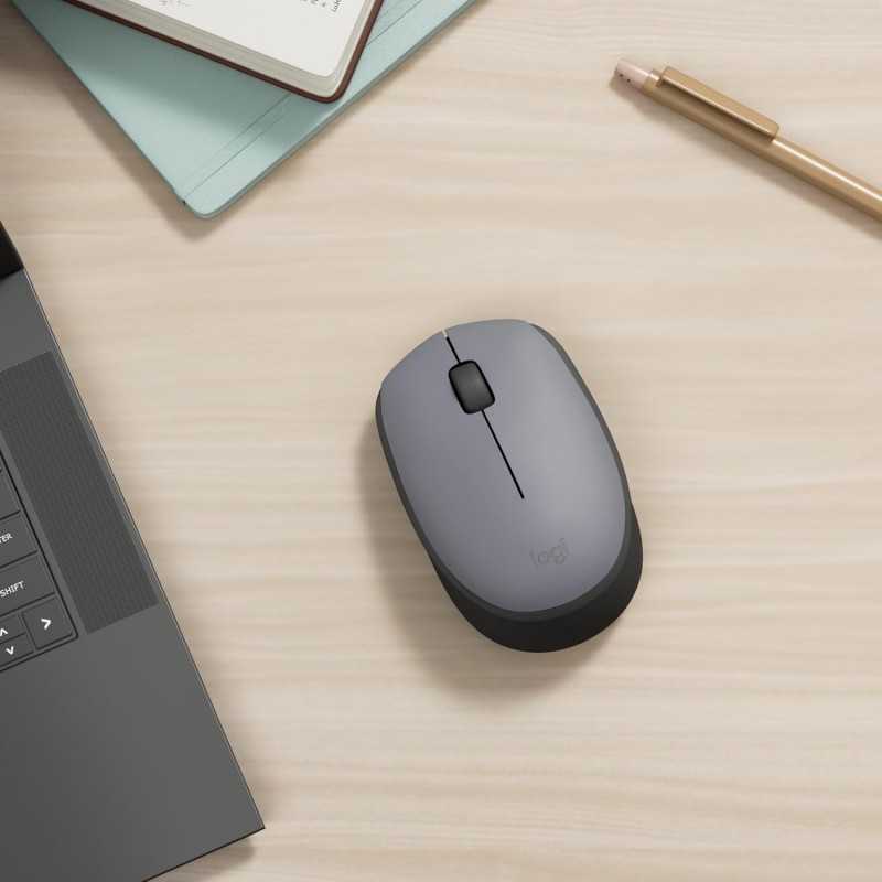 Logitech Souris sans fil M170, 2,4 GHz avec nano-récepteur USB, suivi optique, autonomie de 12 mois, ambidextre,