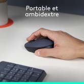 Logitech Souris sans fil M170, 2,4 GHz avec nano-récepteur USB, suivi optique, autonomie de 12 mois, ambidextre,