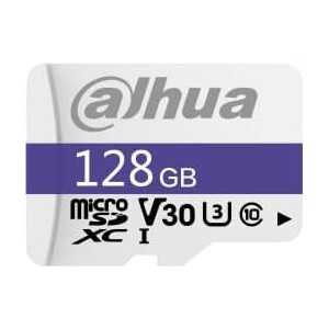 Carte MICROSD 128 Go, READ SPEED UP TO 95 Mo/S, WRITE SPEED UP TO 38 Mo/S, SPEED CLASS C10, U3, V30, TBW 80 To (DHI-TF-C100/128
