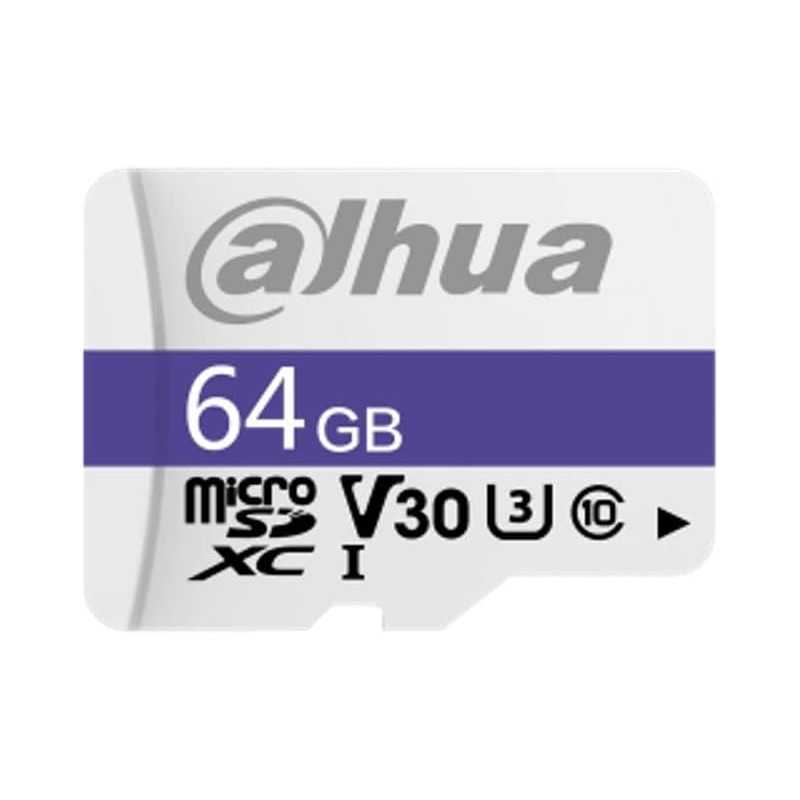 64 Go Micro SD CARD, READ SPEED UP TO 95 Mo/S, WRITE SPEED UP TO 38 Mo/S, SPEED CLASS C10, U3, V30, TBW 40 To (DHI-TF-C100/64GB)