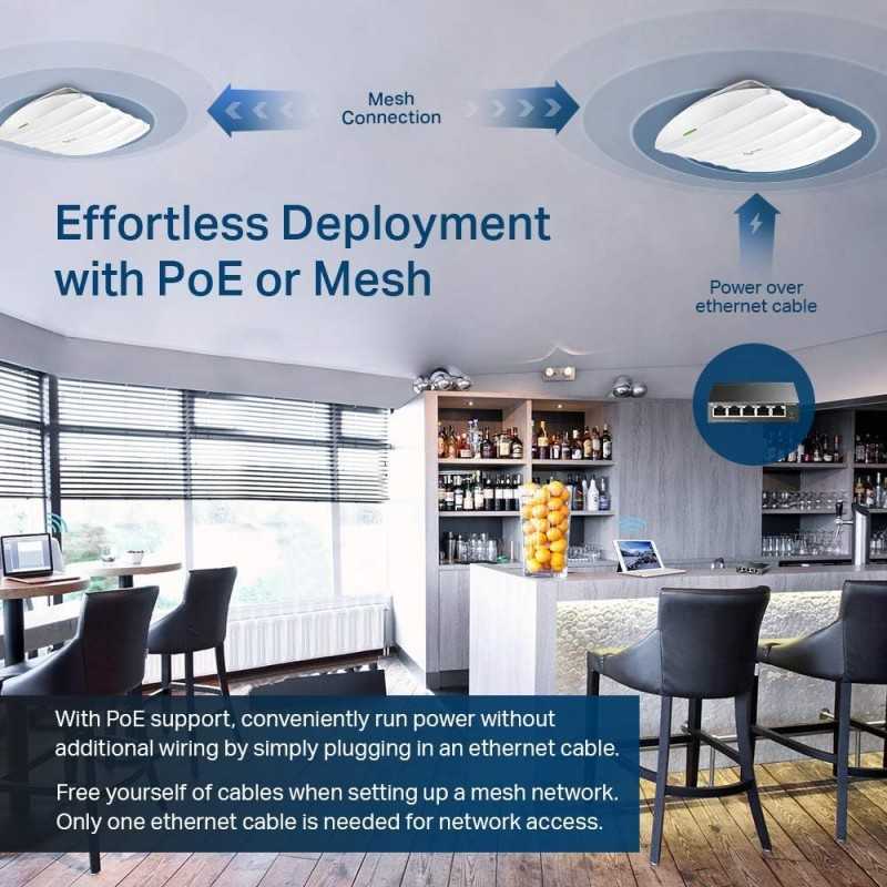 Point d'accès sans fil Gigabit AC1750 Omada TP-Link EAP245 (pack de 5) Solution Wi-Fi professionnelle avec prise en charge du