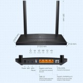 TP-LINK Archer VR300 Modem Routeur sans Fil AC1200 Fibre/VDSL/ADSL , Noir