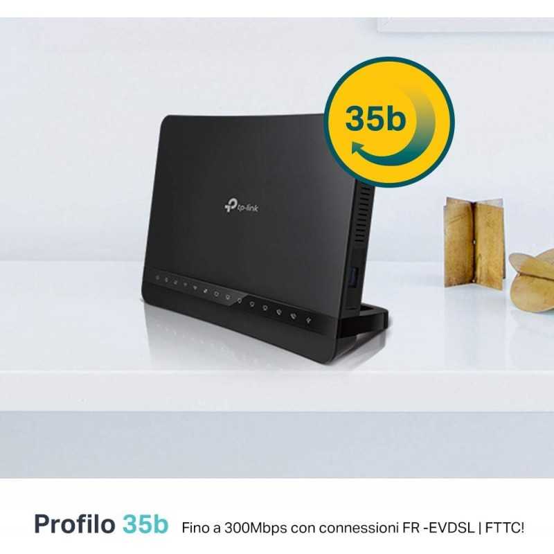 TP-LINK ROUTEUR WiFi 2,4 Ghz/5 Ghz +3 antenne ext(ARCHER VR400)*6854
