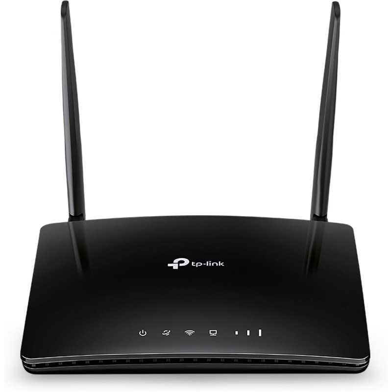 TP-Link Routeur 4G LTE 150Mbps Wifi N 300Mbps TL-MR100, modem 4G, Box 4G, 2 x SMA pour Antenne externe, 2 Ports Ethernet,