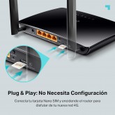 TP-Link Routeur 4G LTE 150Mbps Wifi N 300Mbps TL-MR100, modem 4G, Box 4G, 2 x SMA pour Antenne externe, 2 Ports Ethernet,
