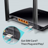 TP-Link Routeur 4G LTE 150Mbps Wifi N 300Mbps TL-MR100, modem 4G, Box 4G, 2 x SMA pour Antenne externe, 2 Ports Ethernet,