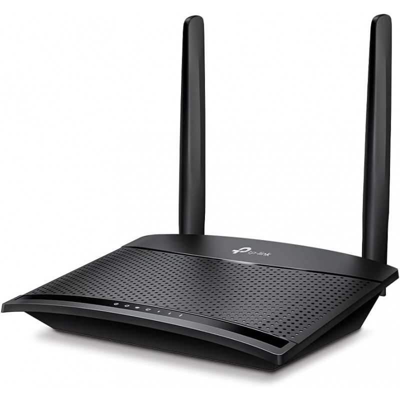 TP-Link Routeur 4G LTE 150Mbps Wifi N 300Mbps TL-MR100, modem 4G, Box 4G, 2 x SMA pour Antenne externe, 2 Ports Ethernet,