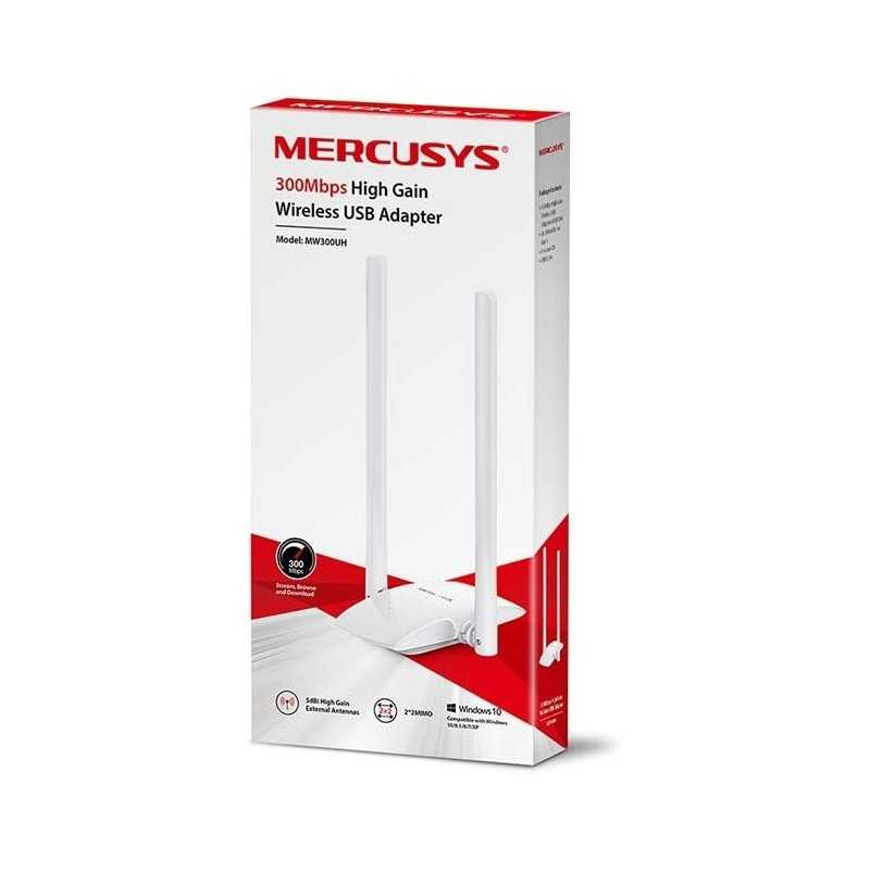 Mercusys MW300UH Carte réseau WLAN 300 Mbit/s Mercusys MW300UH Carte réseau WLAN 300 Mbit/s