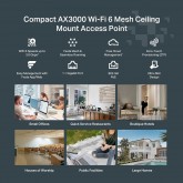Tp-link EAP225 plafonnier WiFi Dual band AC1350 Gigabit PoE