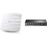 Tp-link EAP225 plafonnier WiFi Dual band AC1350 Gigabit PoE