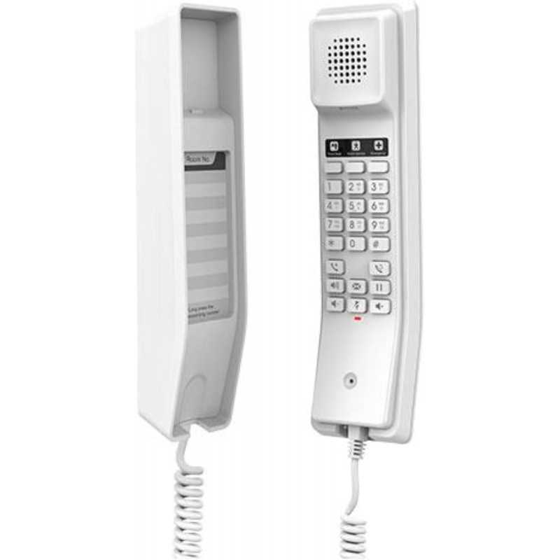 Grandstream GHP610 Téléphone d'hôtel IP audio HD avec alimentation PoE 2 lignes Blanc Grandstream GHP610 Téléphone d'hôtel IP audio HD avec alimentation PoE 2 lignes Blanc