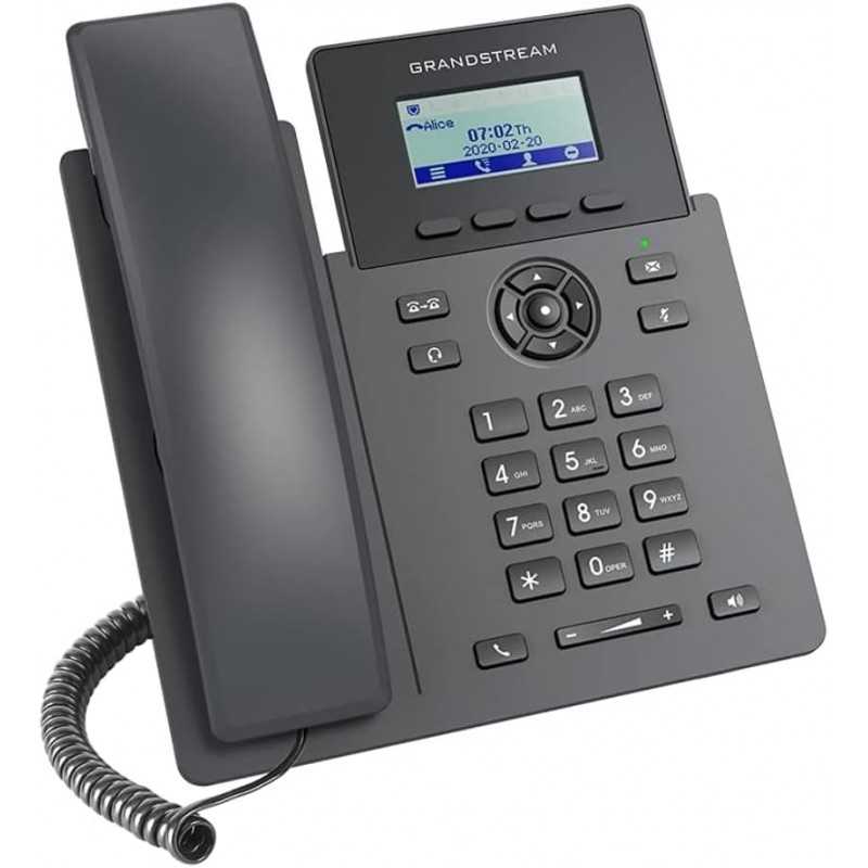 Grandstream GRP2601 - Téléphone IP - Noir - Combiné Filaire - 1 Ligne - LCD - 2.21" Grandstream GRP2601 - Téléphone IP - Noir - Combiné Filaire - 1 Ligne - LCD - 2.21"