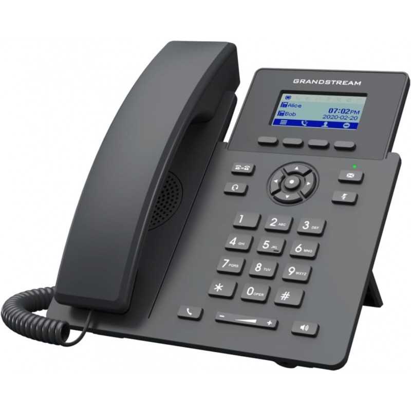Grandstream GRP2601 - Téléphone IP - Noir - Combiné Filaire - 1 Ligne - LCD - 2.21"