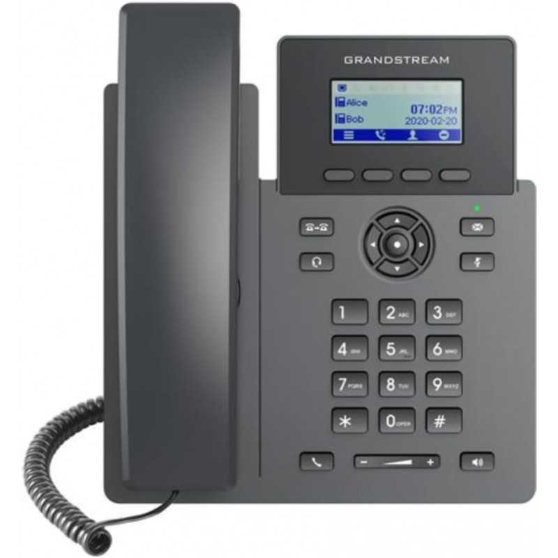 Grandstream GRP2601 - Téléphone IP - Noir - Combiné Filaire - 1 Ligne - LCD - 2.21"