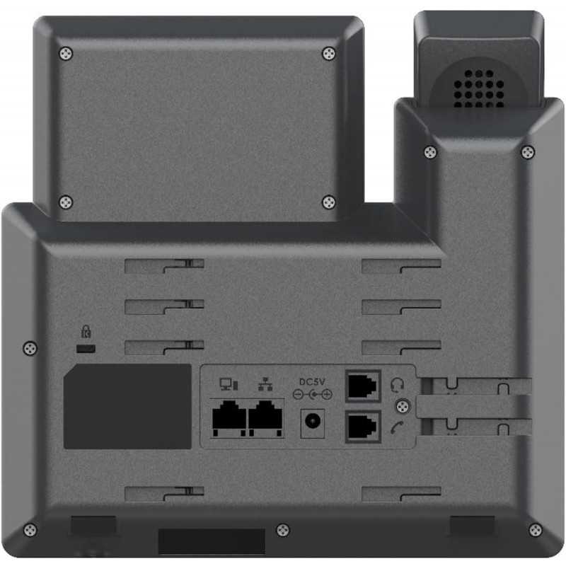 Grandstream Networks GRP2604P téléphone Fixe Noir 3 Lignes LCD