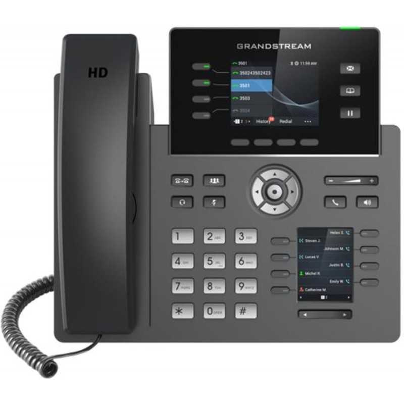 Grandstream Networks GRP2614 téléphone Fixe Noir 4 Lignes TFT WiFi Grandstream Networks GRP2614 téléphone Fixe Noir 4 Lignes TFT WiFi