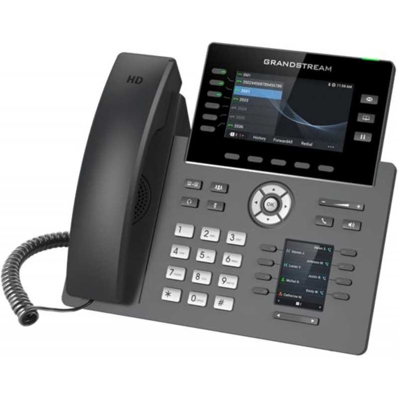 Grandstream Networks GRP2616 téléphone Fixe Noir 6 Lignes TFT WiFi