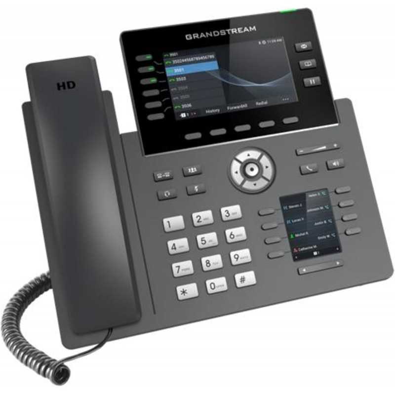 Grandstream Networks GRP2616 téléphone Fixe Noir 6 Lignes TFT WiFi