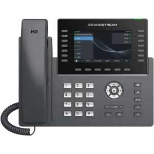 Grandstream Téléphone IP GRP2650 | 14 lignes, 6 comptes SIP | Écran couleur 5 pouces | Wi-Fi 5 | Ethernet Gigabit double port
