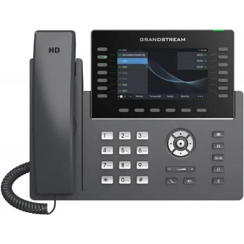 Grandstream Téléphone IP GRP2650 | 14 lignes, 6 comptes SIP | Écran couleur 5 pouces | Wi-Fi 5 | Ethernet Gigabit double port Grandstream Téléphone IP GRP2650 | 14 lignes, 6 comptes SIP | Écran couleur 5 pouces | Wi-Fi 5 | Ethernet Gigabit double port
