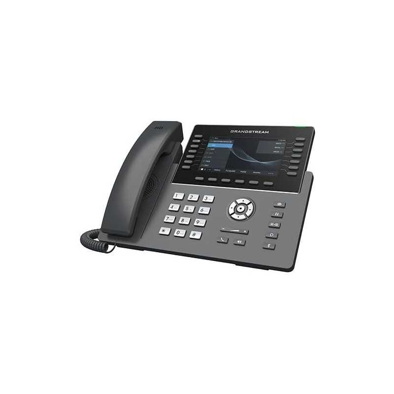 Grandstream Téléphone IP GRP2650 | 14 lignes, 6 comptes SIP | Écran couleur 5 pouces | Wi-Fi 5 | Ethernet Gigabit double port