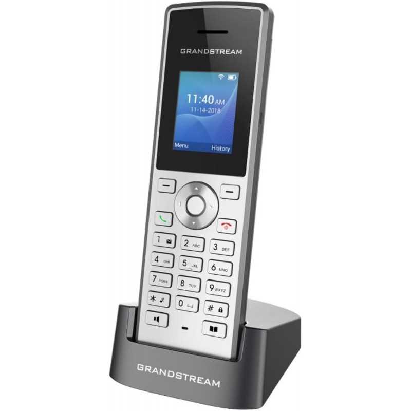 Grandstream Networks WP810 téléphone Fixe Noir, Métallique 2 Lignes TFT WiFi