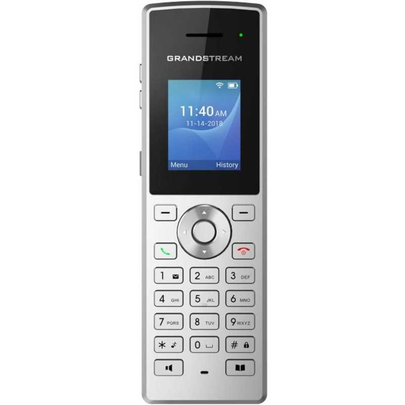 Grandstream Networks WP810 téléphone Fixe Noir, Métallique 2 Lignes TFT WiFi