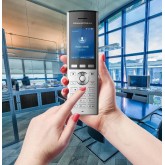 Grandstream Networks WP820 téléphone Fixe Noir, Argent 2 Lignes LCD WiFi