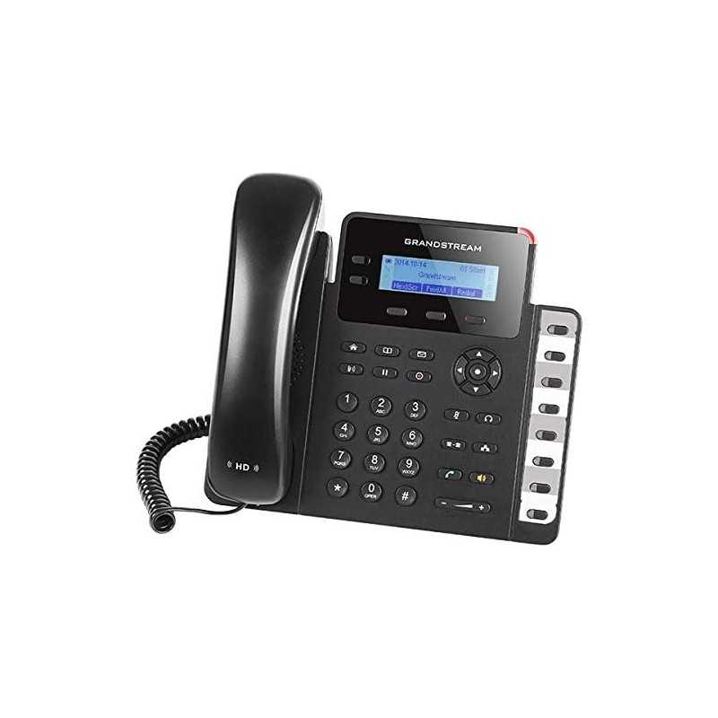 Grandstream GXP1628 IP Phone | 2 Lines, 2 SIP Accounts | 2.9-Inch LCD Display | Dual-port Gigabit Ethernet with Integrated PoE