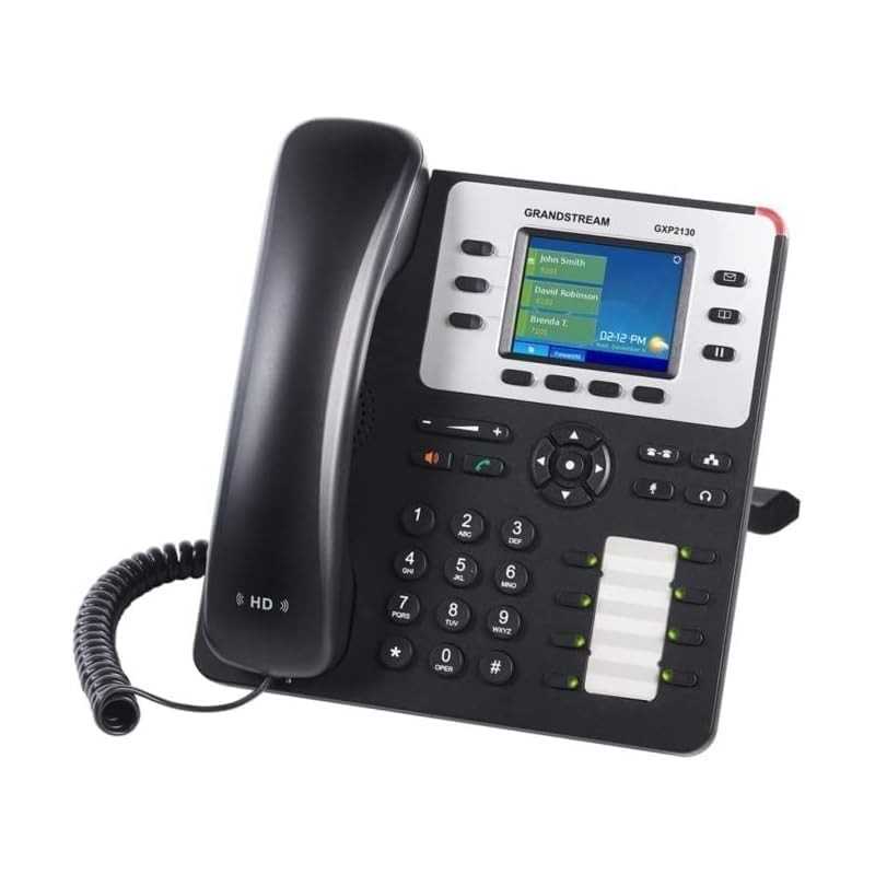 Grandstream GXP2130 Téléphone VoIP Noir