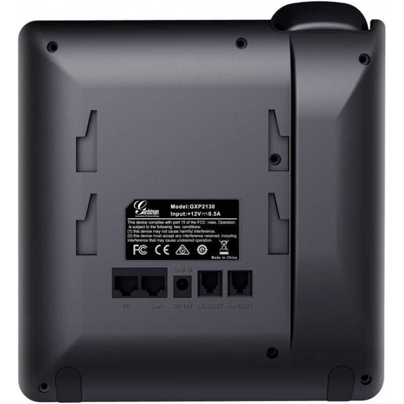 Grandstream GXP2130 Téléphone VoIP Noir