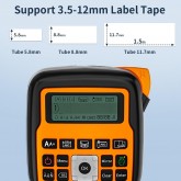Étiqueteuse portable avec ruban adhésif, étiqueteuse portable E1000 Pro, touches à une touche, étiqueteuse pour chantier,