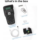 Étiqueteuse portable avec ruban adhésif, étiqueteuse portable E1000 Pro, touches à une touche, étiqueteuse pour chantier,