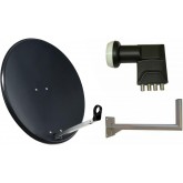 TV Tech Parabole pour Sky, Freesat, Arabsat, Polsat, Hotbird, Eurosat, Astra 1 et 2 100 cm